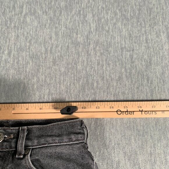 Lee Pepper Stretch Jeans Womens 26 Black Tapered Vintage Wash High Rise - Picture 7 of 10